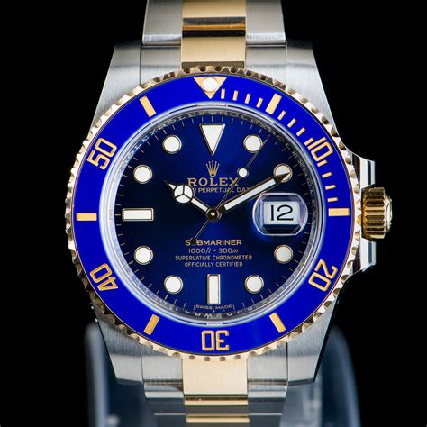 2008 rolex submariner two tone price|rolex submariner bi metal blue.